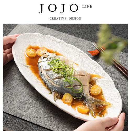JOJO'SLIFEPD高颜值蒸鱼盘家用