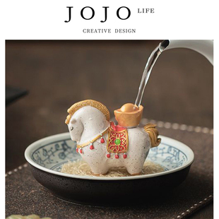 JOJO'S L. PD.Preface.变色马上有钱茶宠摆件中式招财唐马 | 序到