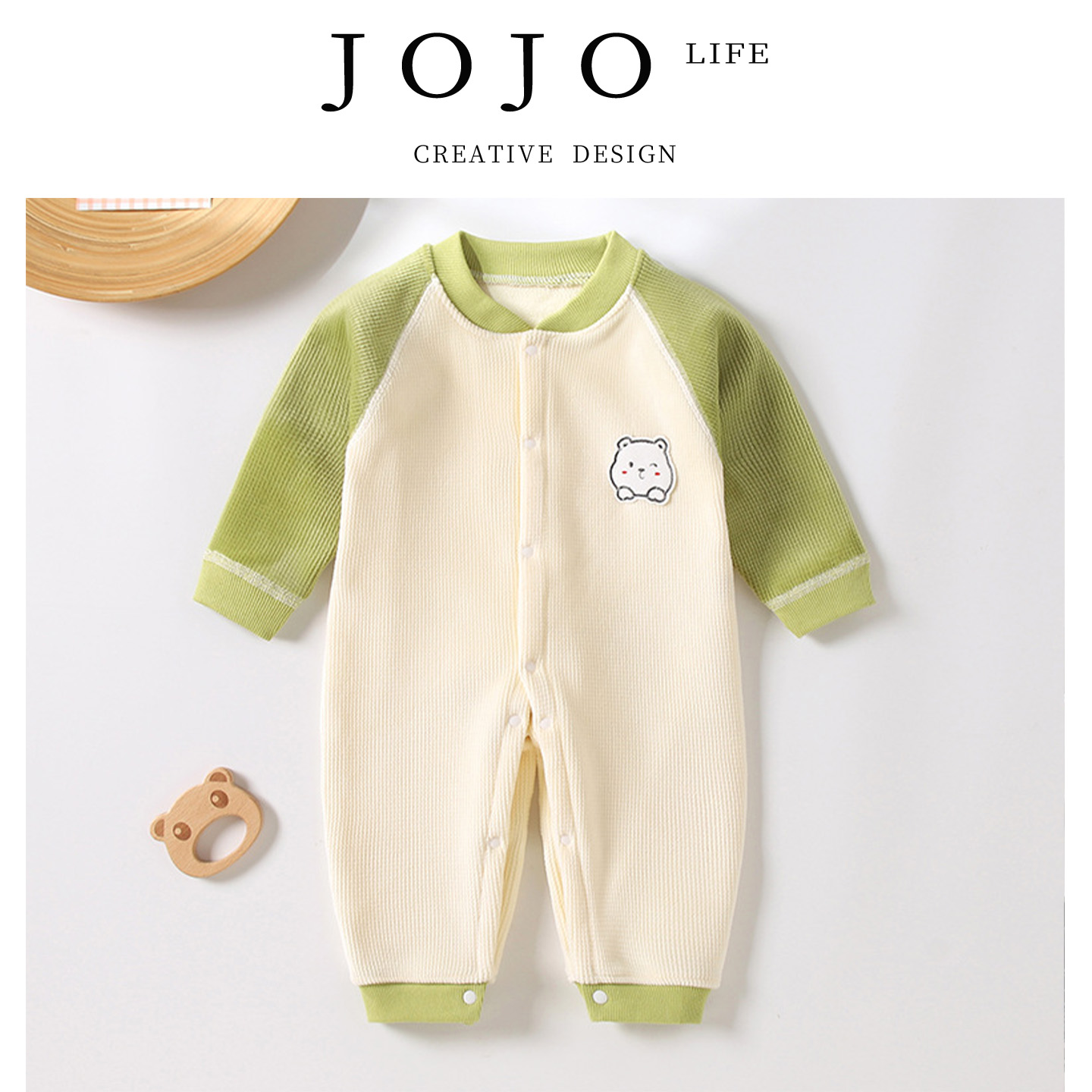 JOJO'SL.PD.婴儿连体衣加绒长袖