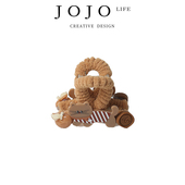 JOJO 木床 PD.Bed.巧克力色长条动物抓夹可爱百搭鲨鱼夹