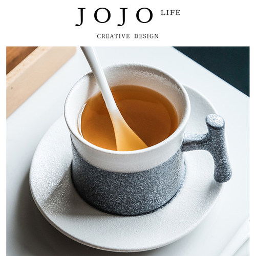 jojo套装北欧家用粉蓝早餐杯陶瓷