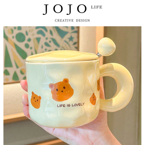 JOJO'SLIFEPD.喝水杯带盖勺