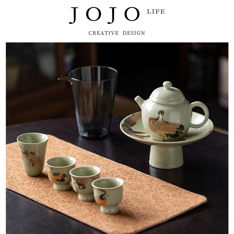 JOJO'S L. PD.somato.茶具套装一壶四杯山鼎鹤舞神州陶瓷 | 躯板