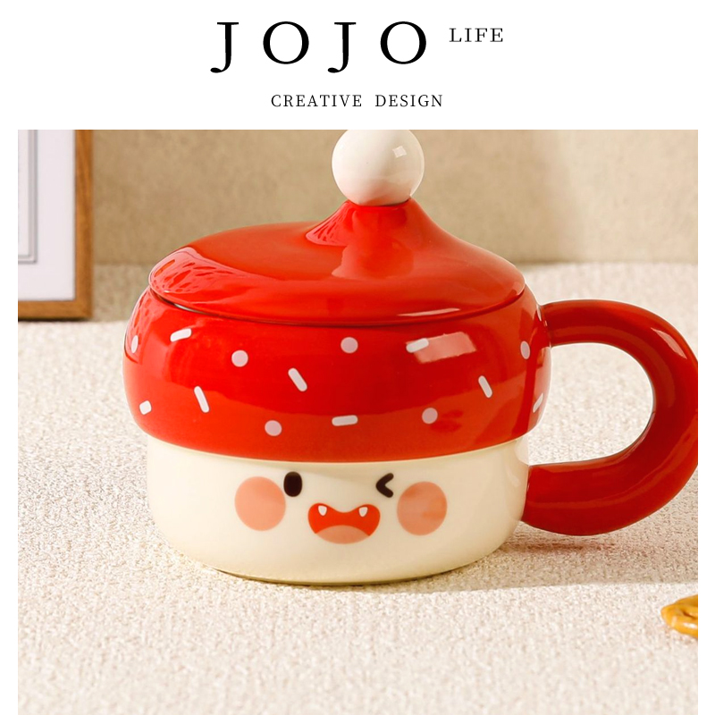 JOJO'SLIFEPD帽子带盖马克杯