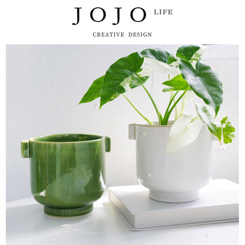JOJO'SL.PD北欧桌面陶瓷花盆