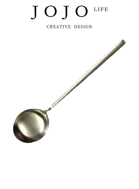 JOJO'S L. PD.wind.不锈钢勺子316L长柄韩式圆头勺甜品勺 | 空风