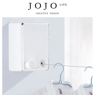 PD.direct.晾晒绳高银边伸缩晾衣绳出租房隐形 比董 JOJO