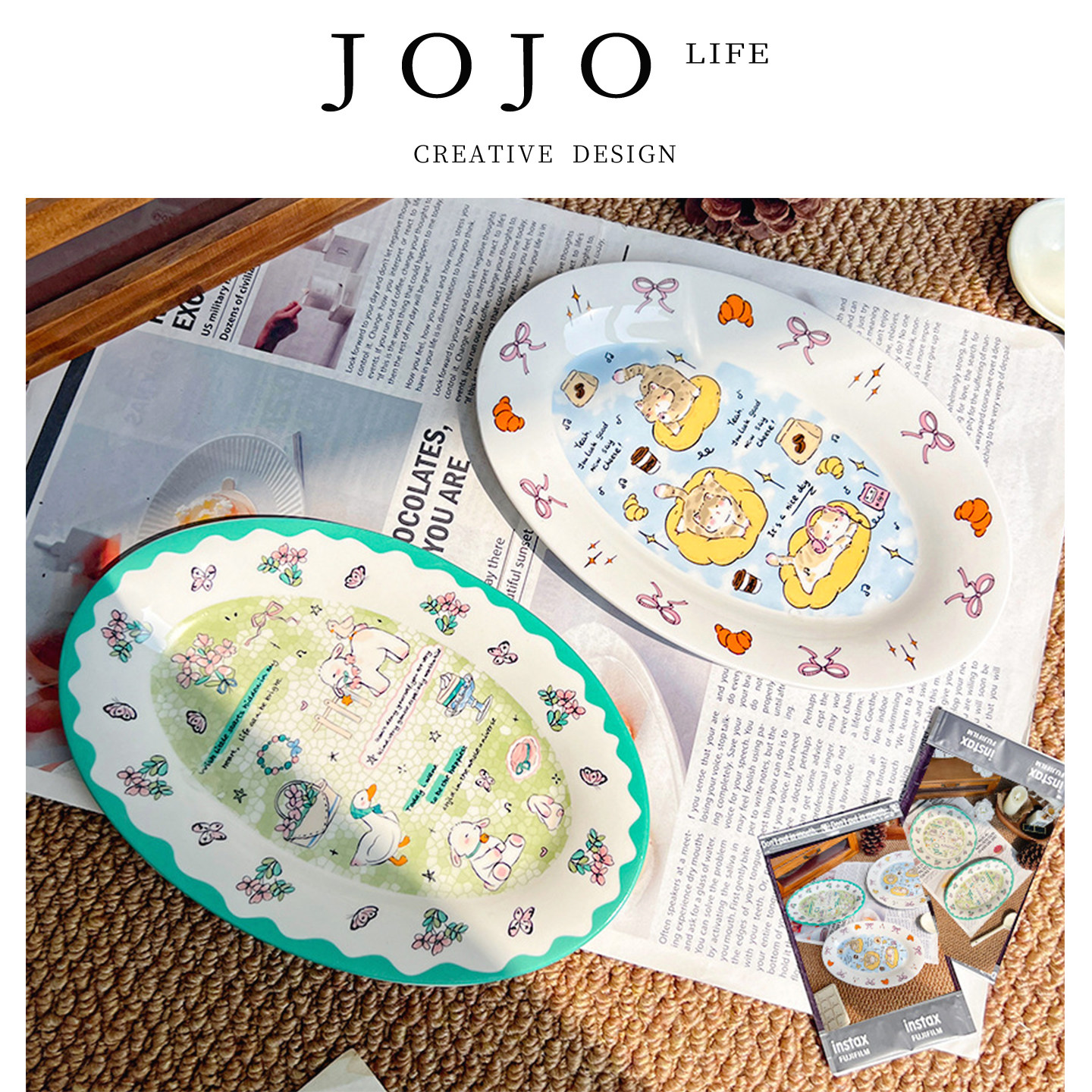 JOJO'SLIFEPD插画陶瓷餐盘