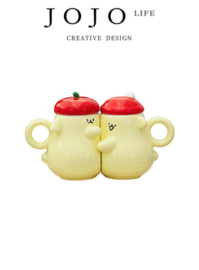 JOJO'S L. PD.shout.马克杯情侣贴贴对杯陶瓷可爱搞怪 | 欢叫