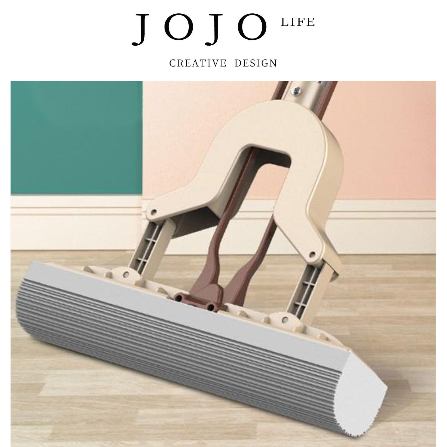 JOJO'SL.PD挤水海绵吸水拖把