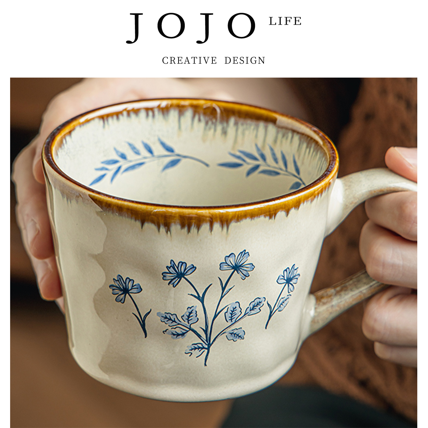 JOJO'SLIFEPD中古风陶瓷咖啡杯