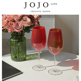JOJO'S L. PD.flourishing.红酒杯中古高脚杯欧式复古红色 | 盛零