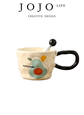 JOJO'S L. PD.Pray.杯具复古设计感大耳朵ins风陶瓷杯子 | 祈笙