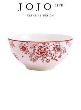 JOJO'S L. PD.rush.餐具北欧浅灰色陶瓷碗盘陶瓷饭碗汤碗 | 冲入