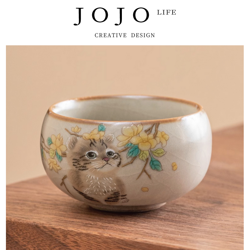 JOJO'SLIFEPD汝窑萌猫主人杯
