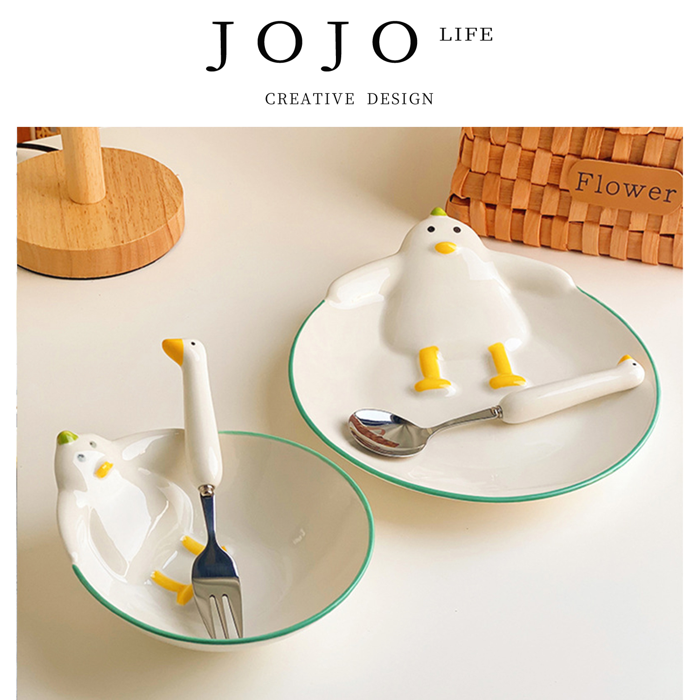 JOJO'SLIFEPD家用陶瓷盘饭碗