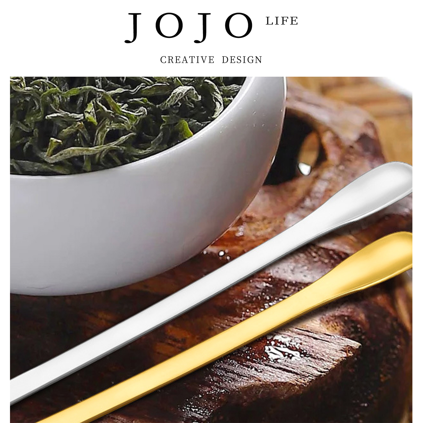 JOJO'SLIFEPD筷套装勺子不锈钢