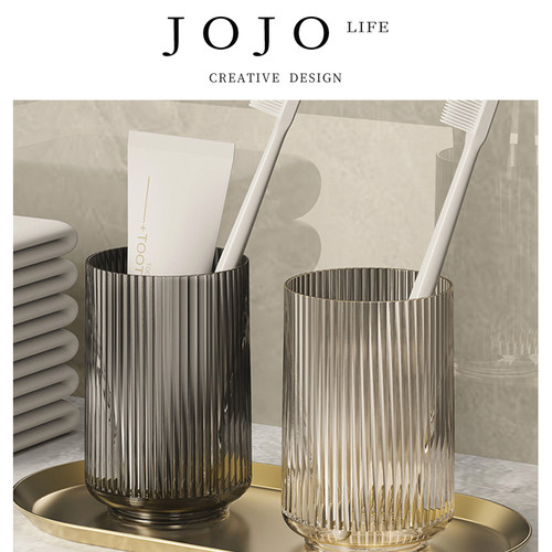JOJO'SLIFEPD漱口杯轻奢透明