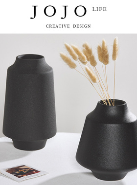 JOJO'S L. PD.perfumed.中式玄关陶瓷花瓶黑色落地摆件家居 |芬芳