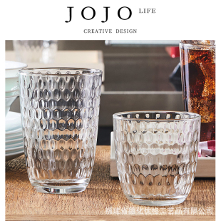 耐热泡茶杯 JOJO PD.domain.简约彩色玻璃果汁喝水装 新居