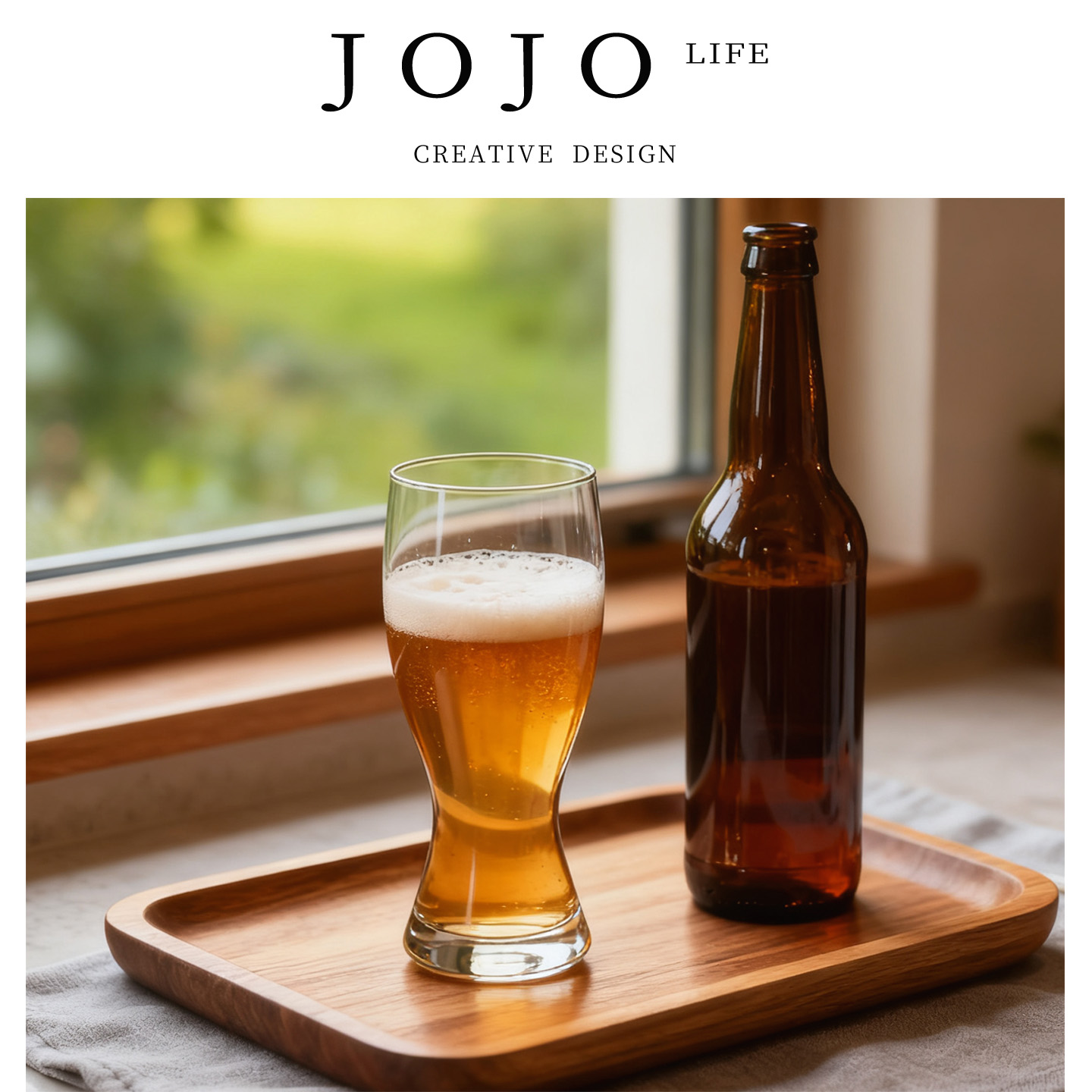 JOJO'S L. PD.Share.2024新款啤酒杯大容量600ml玻璃杯 | 共享