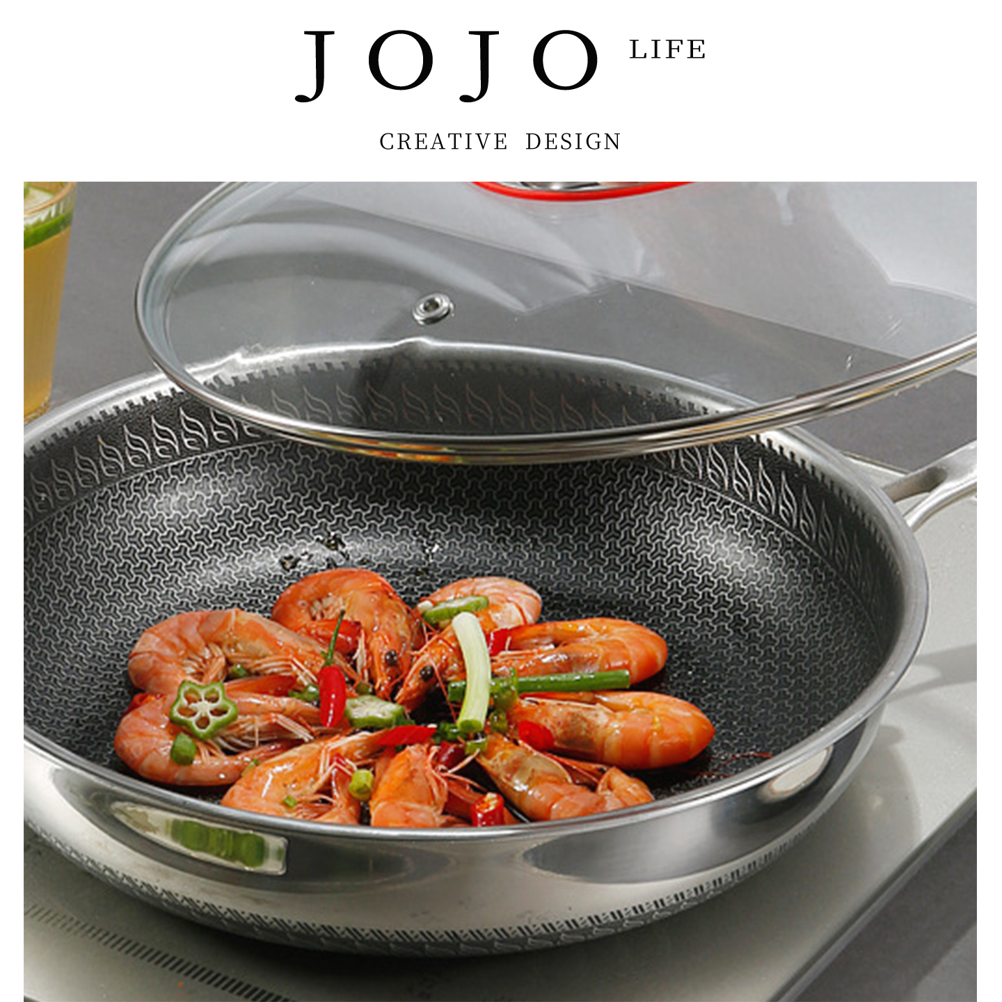 JOJO'SLIFEPD炒锅不粘电磁煎蛋