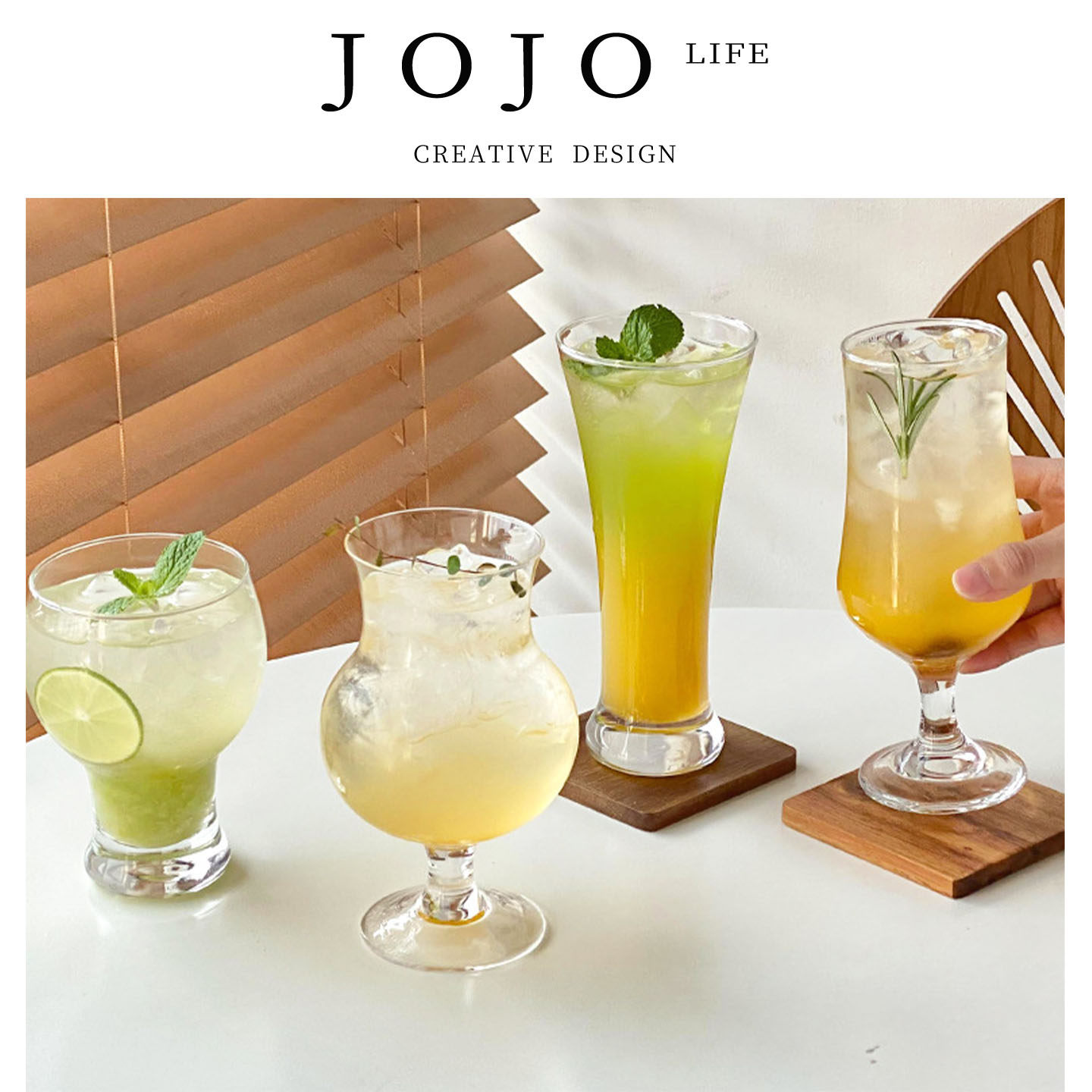 JOJO'SLIFEPDins网红玻璃杯子图片