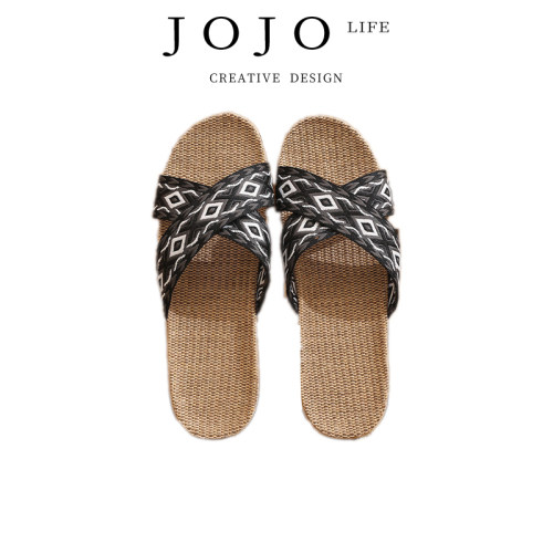 JOJO'SL.PD亚麻拖鞋透气防臭