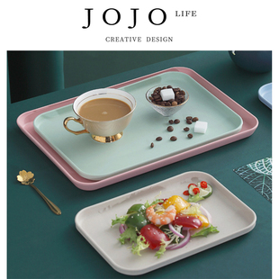 PD.Forget.茶盘客厅杯子茶杯托盘家用长方形茶盘 忘摹 JOJO