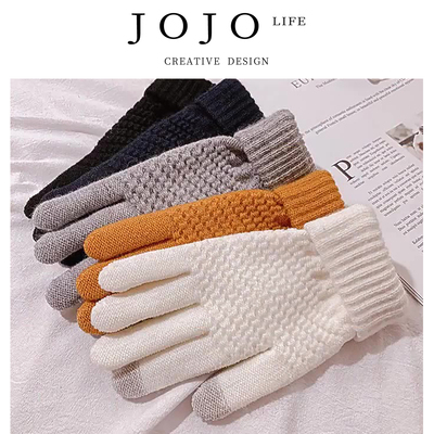 JOJO'SLIFEPD冬季仿羊绒手套