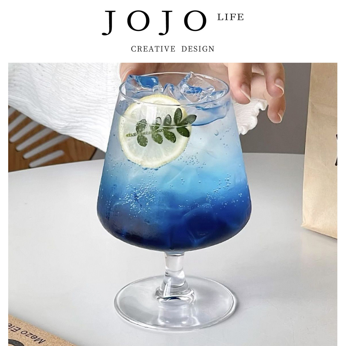 JOJO'S L. PD.Mercury.苏打气泡水杯饮料调酒杯子高级感 | 汞乔