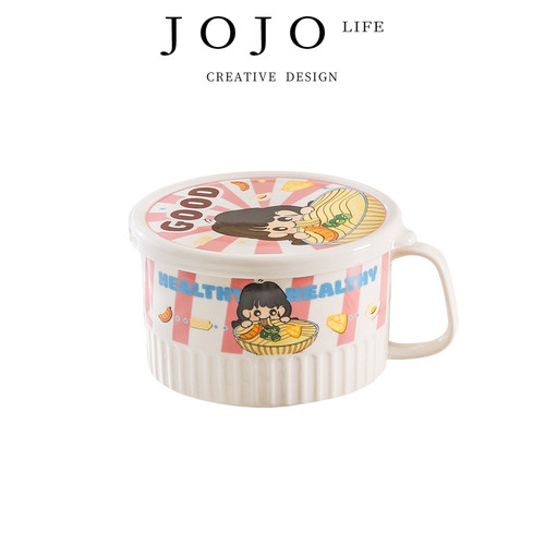JOJO'SLIFEPD卡通陶瓷泡面碗