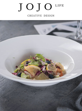 JOJO'S L. PD.mistake.圆形创意纯色炒饭草帽盘沙拉盘子 | 差失