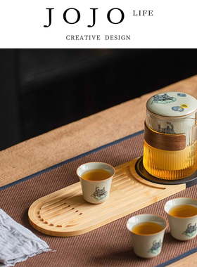 JOJO'S L. PD.drape.如虎添翼茶具套装一壶三杯户外便携 | 辜披