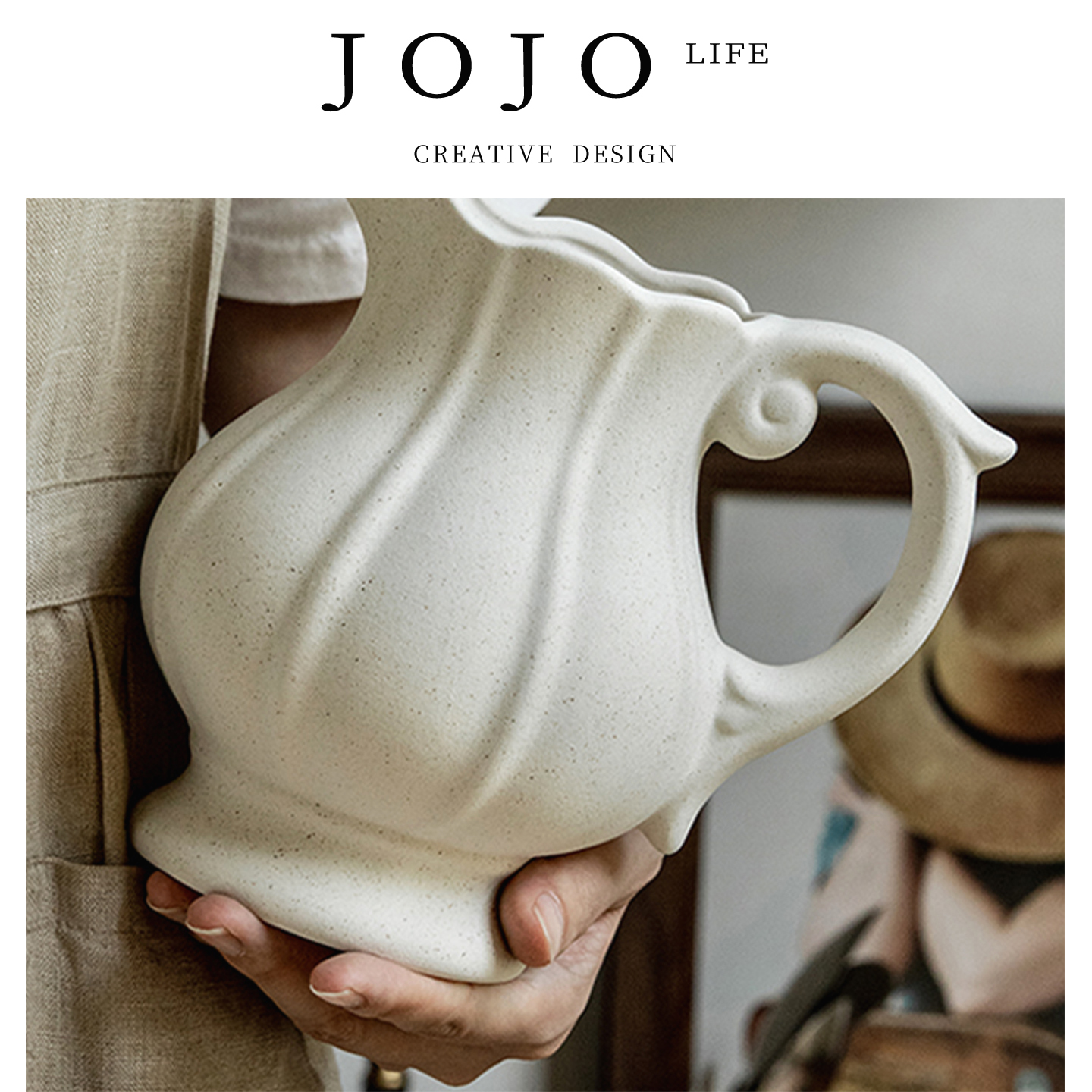 JOJO'SLIFEPD复古素烧花器装饰