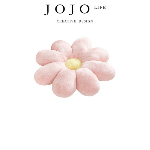 JOJO'SL.PD抱枕兔毛绒八瓣花朵