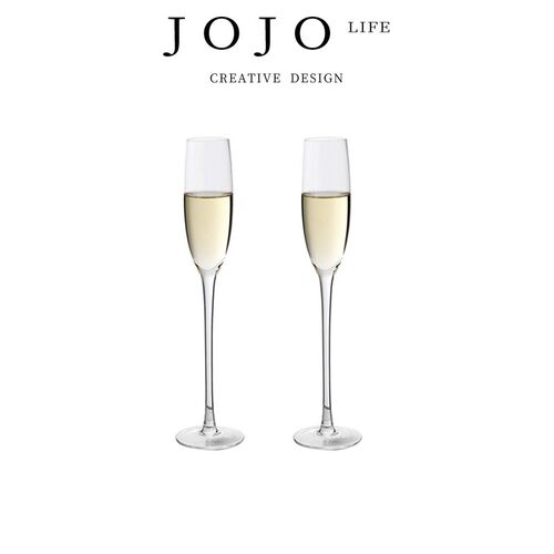 JOJO'SL.PD玻璃水晶高脚香槟杯