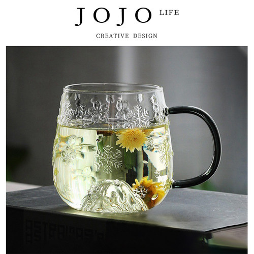 JOJO'SLIFEPD茶杯玻璃杯大容量
