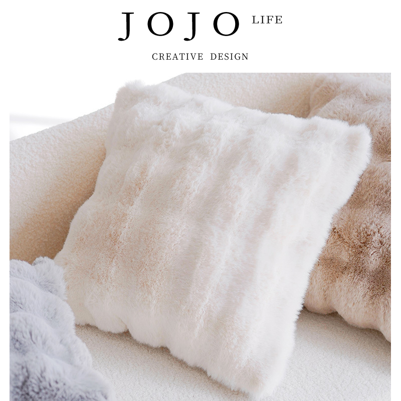 JOJO'SLIFEPD毛绒沙发卧室方枕