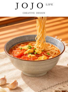 JOJO'S L. PD.Loong.日式大号陶瓷汤碗吃饭碗家用专用饭碗 | 龙泉