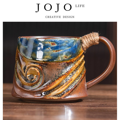 JOJO'SL.PD复古喝水陶瓷咖啡杯