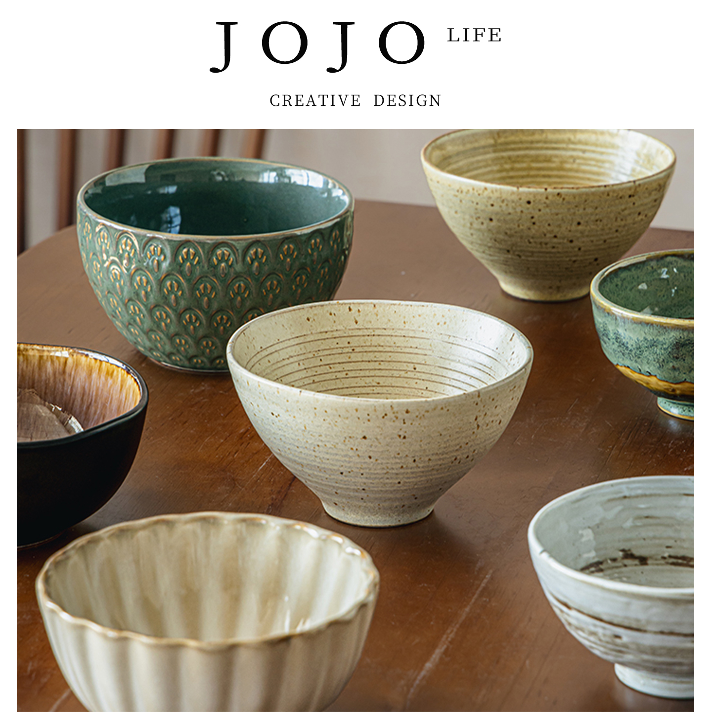 JOJO'SLIFEPD家用米饭碗复古