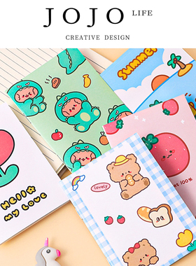 JOJO'S L. PD.pool.记事本韩国文具本子卡通软面64k幼儿园 | 池眼