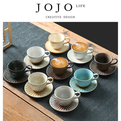 jojo小杯子杯碟下午茶浓缩陶瓷杯