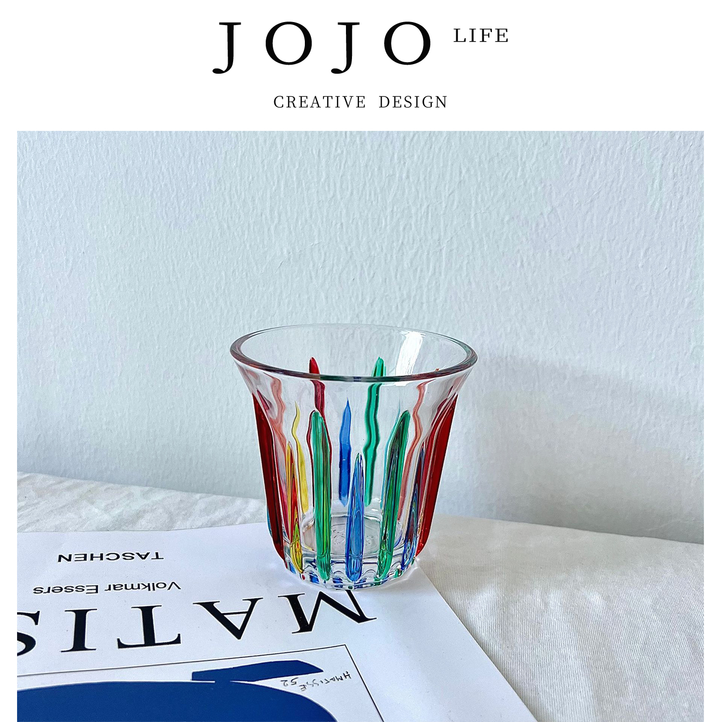 JOJO'SLIFEPD彩绘咖啡玻璃杯