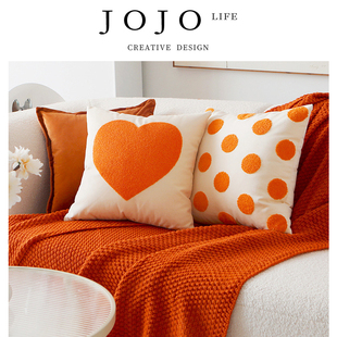 JOJO'S L. PD.dant.可爱沙发靠垫北欧简约圆点爱心抱枕套 | 王孙