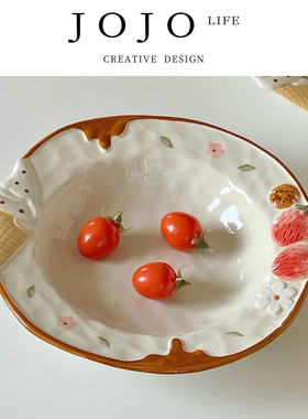 JOJO'S L. PD.Governor.ins风高级感甜品盘陶瓷水果盘清新 | 董督