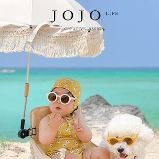 PD.When.遮阳伞防晒蕾丝波西米亚儿童户外推车 热时 JOJO