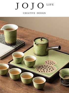 JOJO'S L. PD.relative.中式简约陶瓷侧把壶杯泡茶具礼盒 | 相对