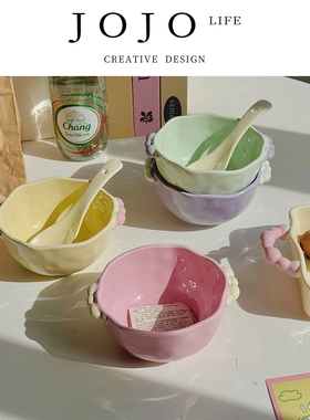 JOJO'S L. PD.blow.糖豆陶瓷碗奶油高颜值釉下彩饭碗 | 电吹